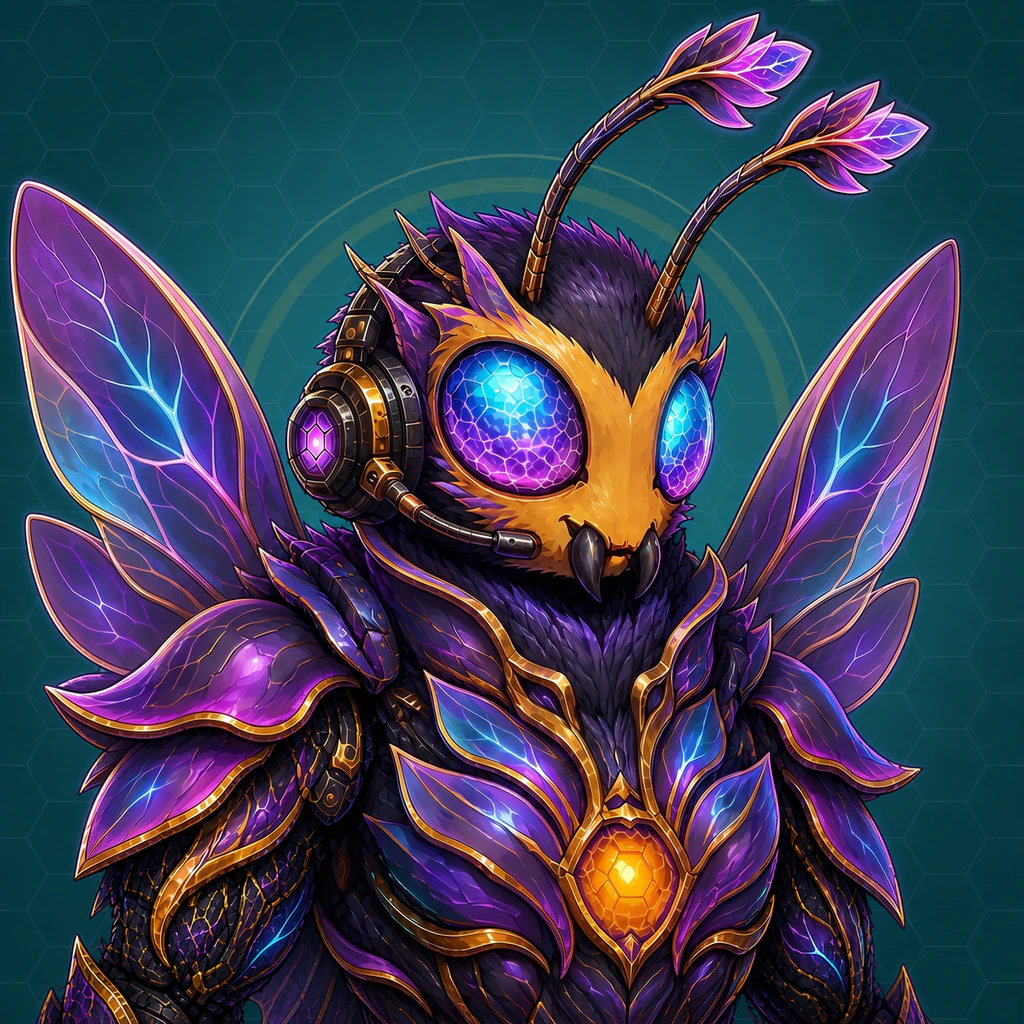 Orchid Bee evolution artwork